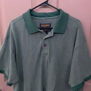 Woolrich Green Collared Polo Style Shirt XL